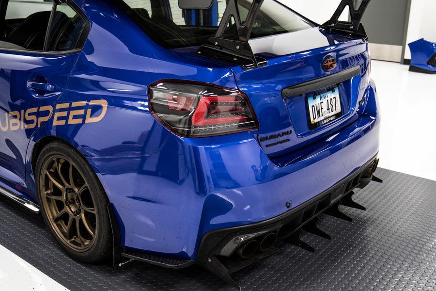 3D Carbon Fiber Vinyl Trunk Trim Overlay - 2015-2021 WRX / STI