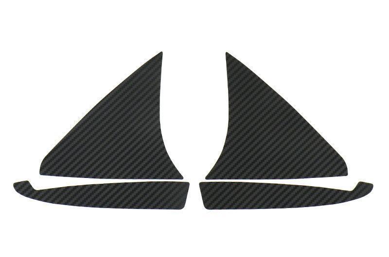 3D Carbon Inner Door Window Triangle Trim Overlays - 2020+ Supra