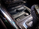 3D Carbon Phone Charger / USB / Cigarette Lighter Tray Overlay - 2020+ Supra