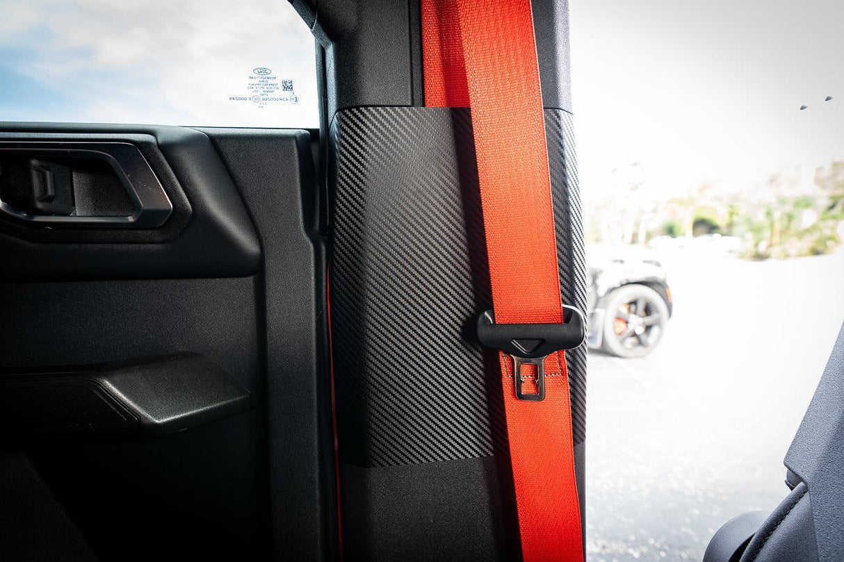 3D Carbon Seatbelt Trim Protector - 2021+ Bronco 4 Door