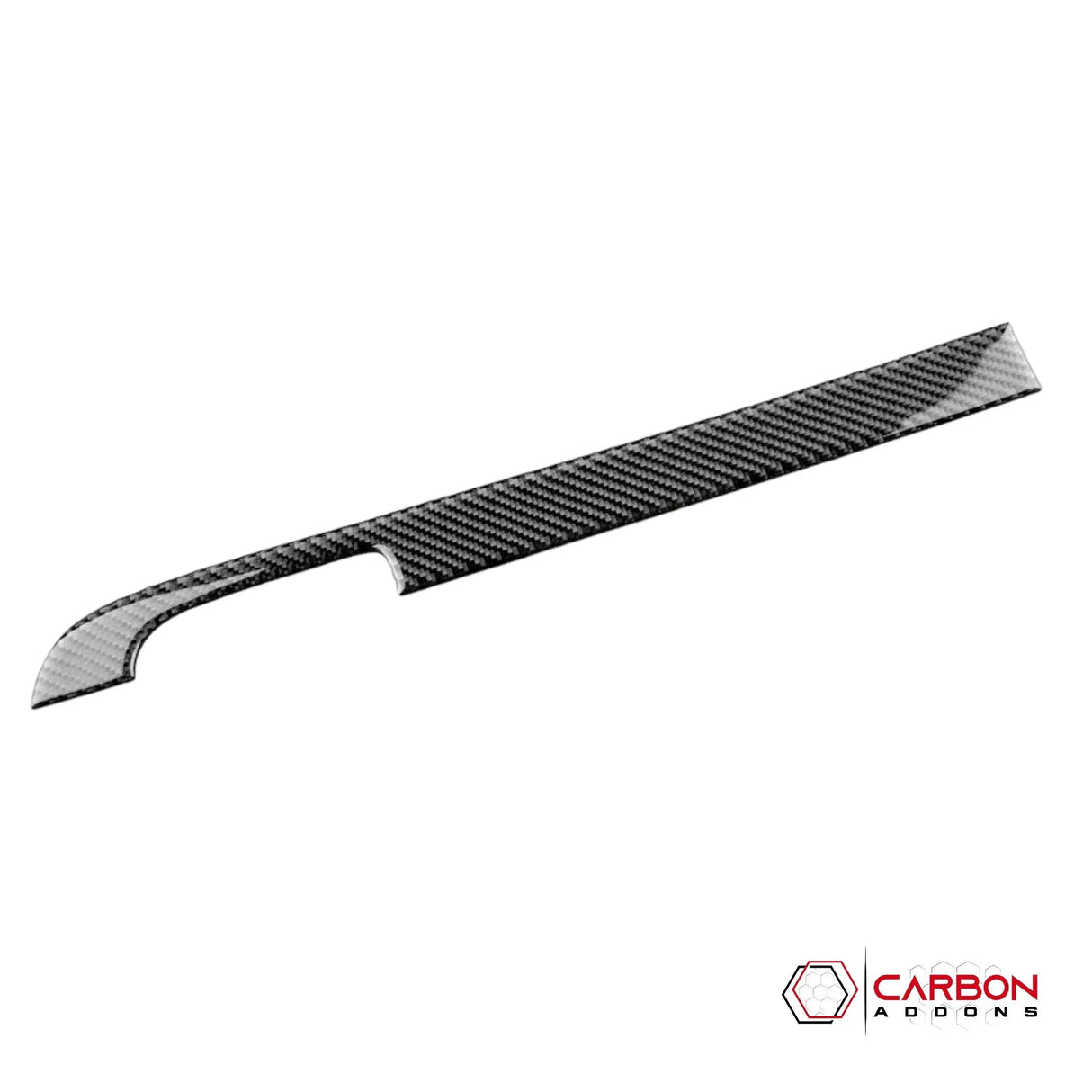 3pcs Carbon Fiber Glove Box Handle Full Strip Kit Overlay for Dodge Challenger 2015-2023