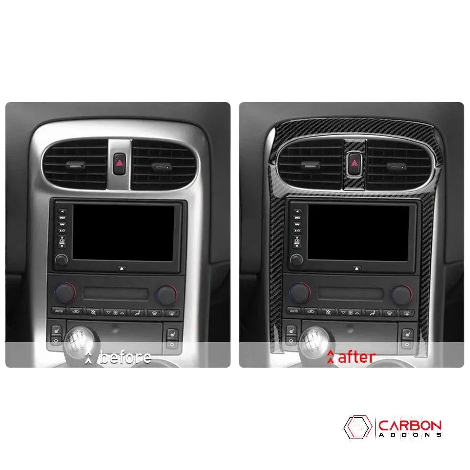 [3pcs] Real Carbon AC and Radio Dash Trim Overlay | C6 2005-2013 Corvette