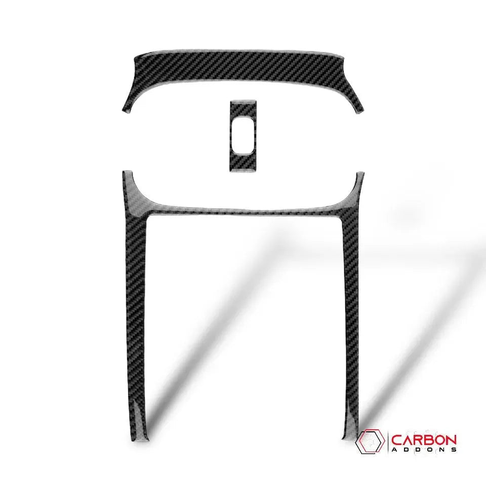 [3pcs] Real Carbon AC and Radio Dash Trim Overlay | C6 2005-2013 Corvette