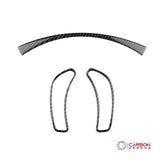 [3pcs] Real Carbon Fiber Gauge Cluster Surround Trim Overlay  | C6 2005-2013 Corvette