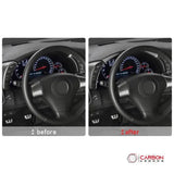 [3pcs] Real Carbon Fiber Gauge Cluster Surround Trim Overlay  | C6 2005-2013 Corvette