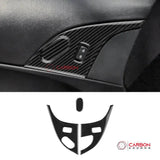 [3pcs Set] Real Carbon Fiber Door Lock Panel Switch Frame Overlay | C6 2005-2013 Corvette