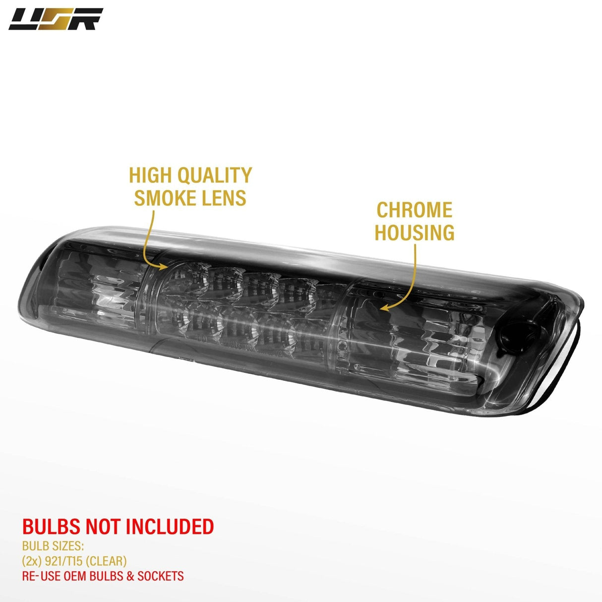 1999-2006 Chevrolet Silverado Smoke/Chrome LED 3rd Brake Light