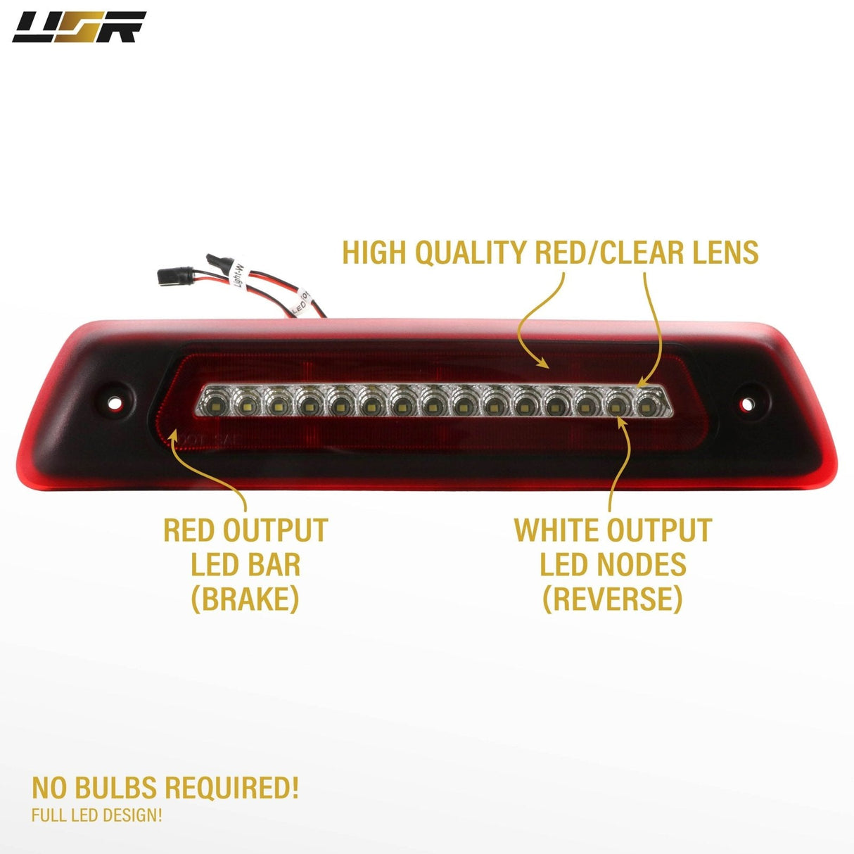 2009-2014 Ford F150 2 In 1 Light Bar Led 3rd Brake Light - Smoke