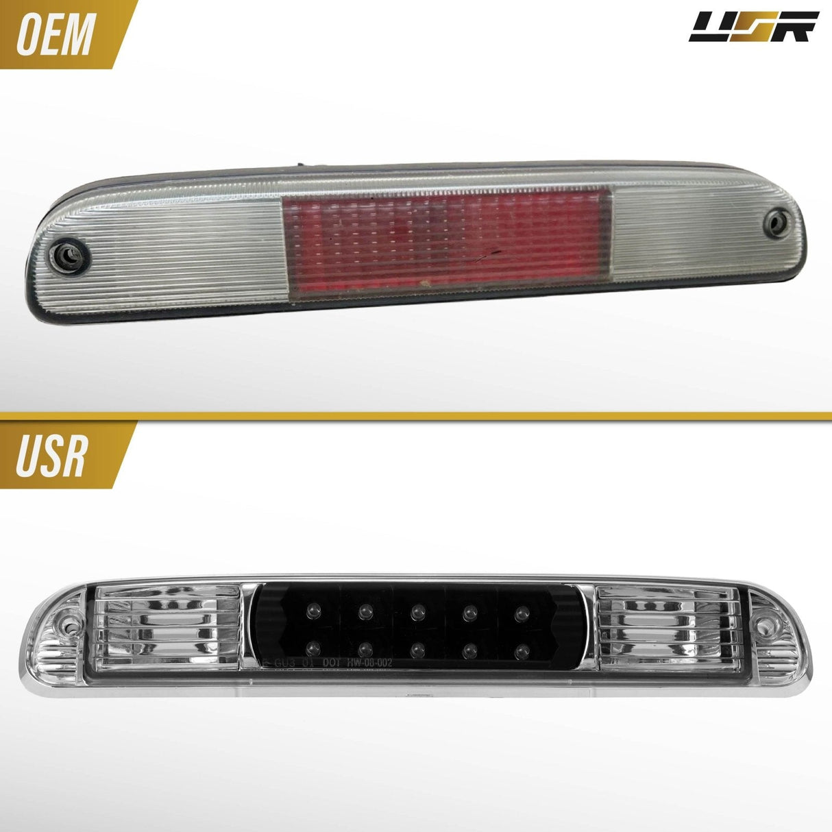 1999-2014 Ford F250/F350 & 93-11 Ranger Smoke/Black LED 3rd Brake Light