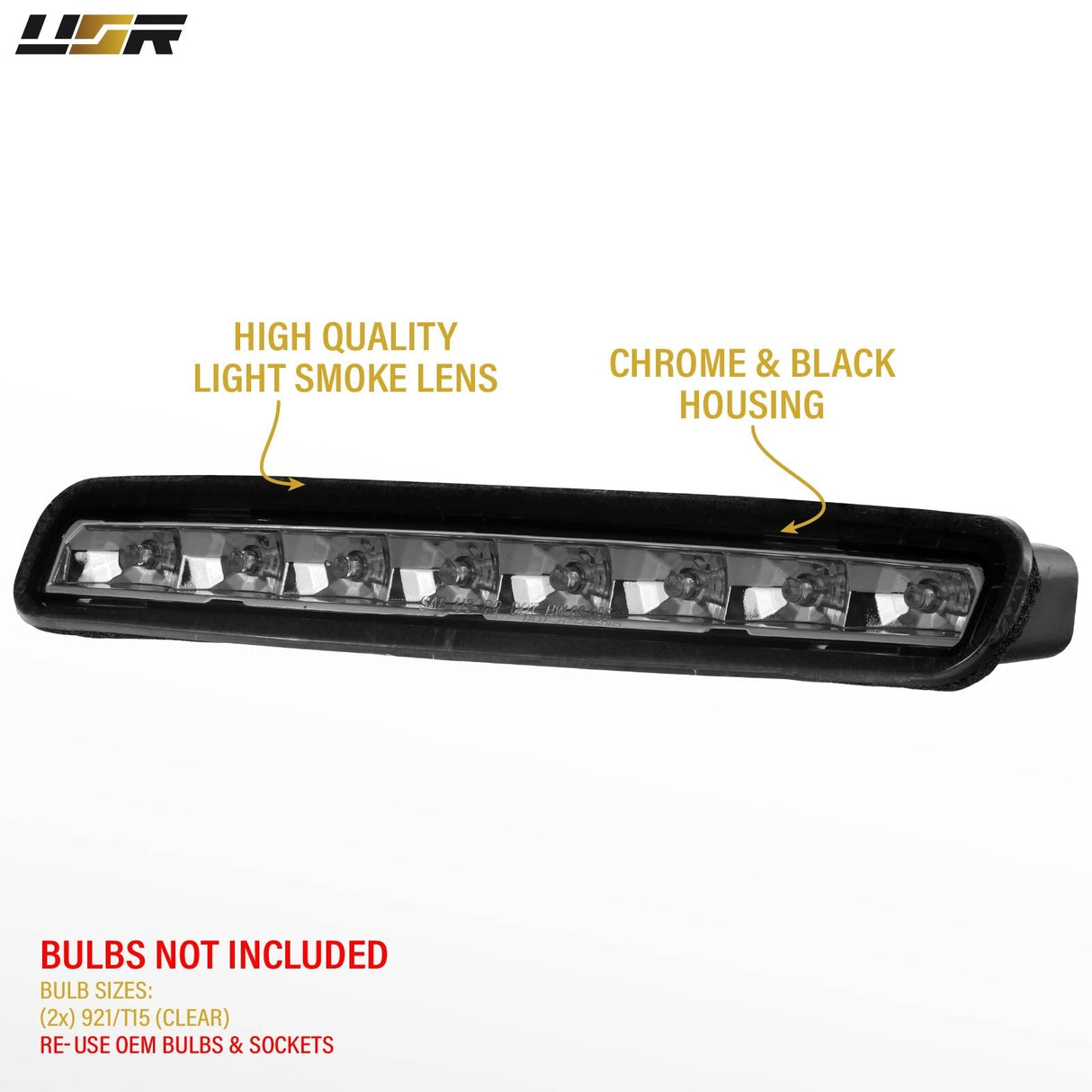 2005-2009 Ford Mustang Smoke/Chrome LED 3rd Brake Light