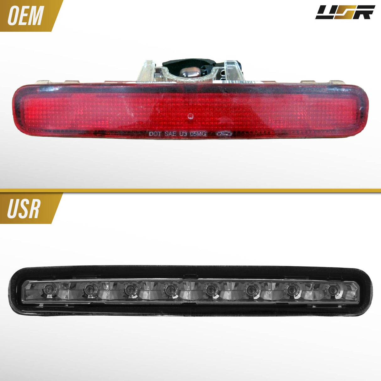 2005-2009 Ford Mustang Smoke/Chrome LED 3rd Brake Light