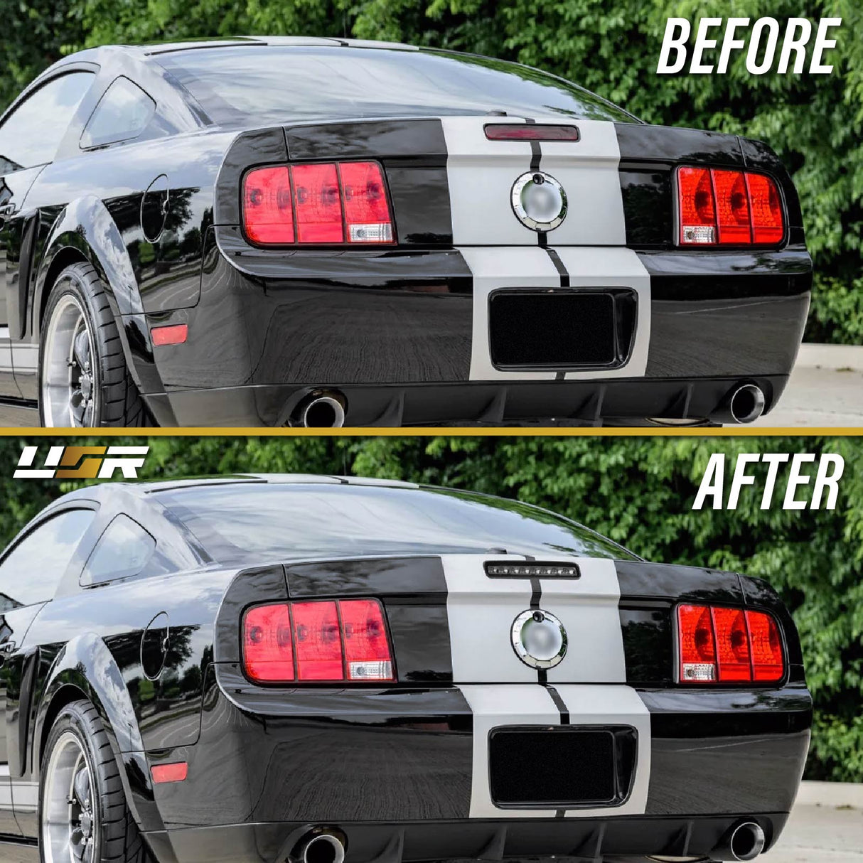 2005-2009 Ford Mustang Smoke/Chrome LED 3rd Brake Light