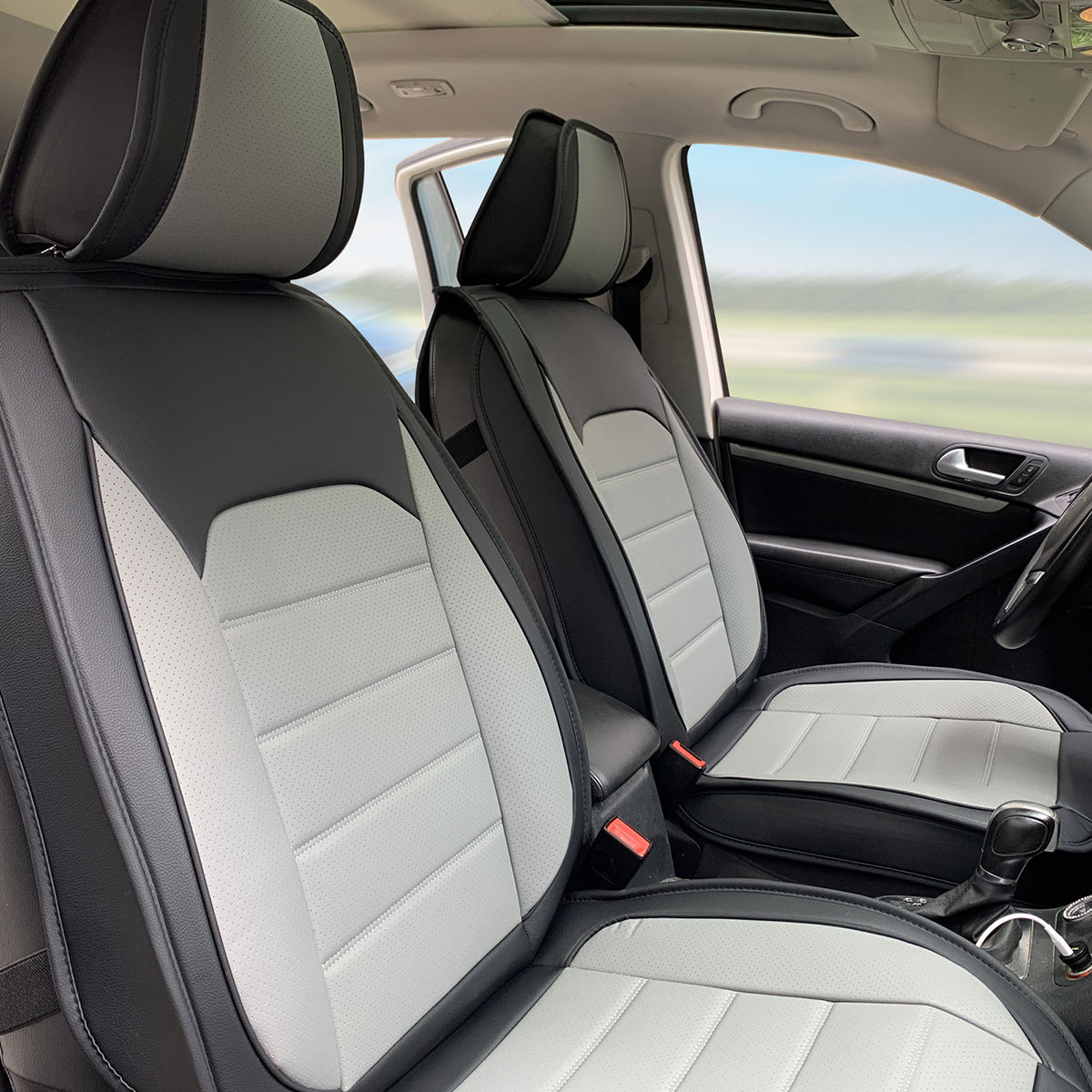 Universal Fit PU Leather Car Seat Covers Cushion Protector - 01 Style