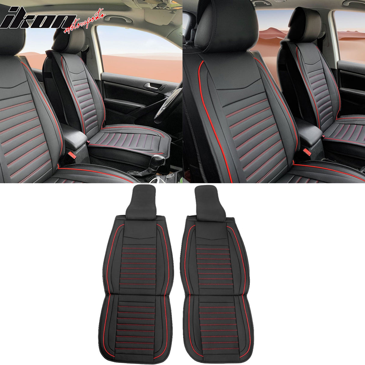 Universal Car Seat Covers Cushion Protecots PU Leather - 02 Style