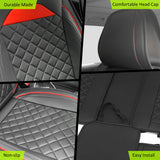 Universal Car Seat Covers Cushion Protecots PU Leather - 03 Style