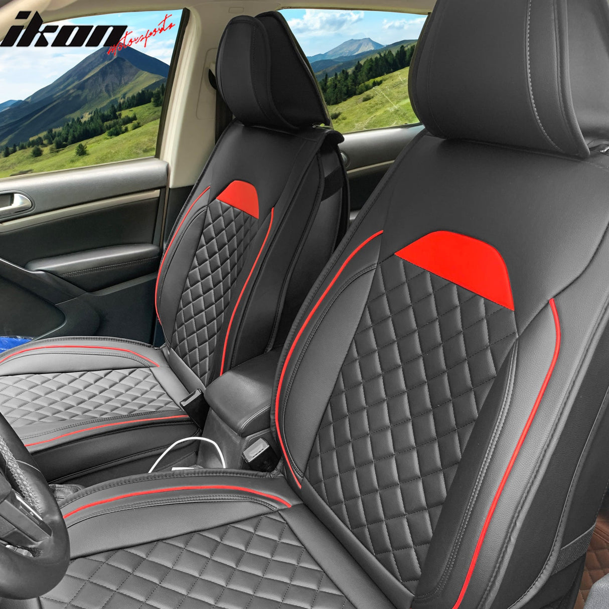 Universal Car Seat Covers Cushion Protecots PU Leather - 03 Style