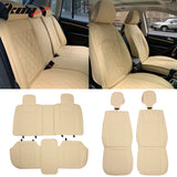 Universal Fit PU Leather Car Seat Covers Cushion Protector - 04 Style