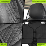 Universal Fit PU Leather Car Seat Covers Cushion Protector - 04 Style