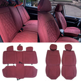 Universal Fit PU Leather Car Seat Covers Cushion Protector - 04 Style
