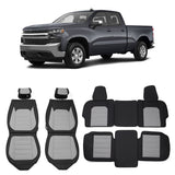 2007-2023 Silverado 1500/2500HD/3500HD Car Seat Covers w/ Pocket