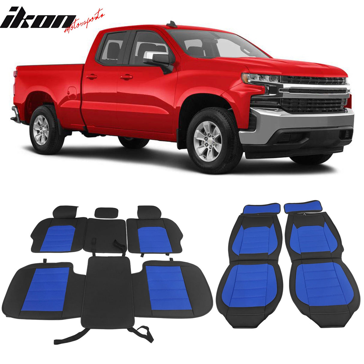 2007-2023 Silverado 1500/2500HD/3500HD Car Seat Covers w/ Pocket