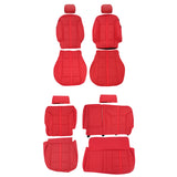 Seat Covers Full Set for Chevy Silverado GMC Sierra 1500 2014-2018 Red