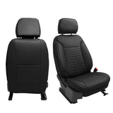 Front Seat Covers for Silverado Sierra 1500 2500HD 3500HD 2019-2026 Black