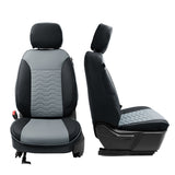 Front Seat Covers for Silverado Sierra 1500 2500 3500 2019-2026 Black&Gray