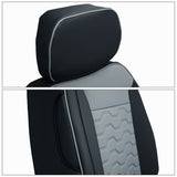 Front Seat Covers for Silverado Sierra 1500 2500 3500 2019-2026 Black&Gray