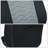 Front Seat Covers for Silverado Sierra 1500 2500 3500 2019-2026 Black&Gray