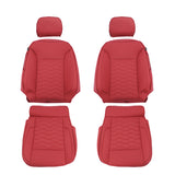 Seat Cover Full Set for Silverado Sierra 1500 2500HD 3500HD 2019-2026 Red