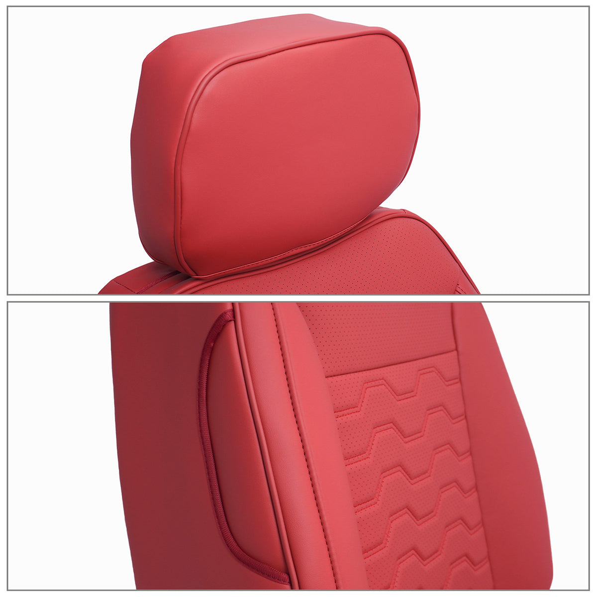 Front Seat Covers for Silverado Sierra 1500 2500HD 3500HD 2019-2026 Red