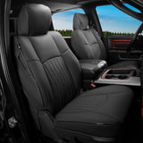 Front Row Seat Covers for Ram 1500 2013-2025 & Ram 2500 3500 2013-2026 Black