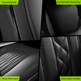 Front Row Seat Covers for Ram 1500 2013-2025 & Ram 2500 3500 2013-2026 Black