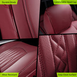Seat Covers Full Set for Ram 1500 2013-2025 & Ram 2500 3500 2013-2026 Red