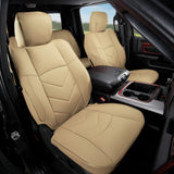 Front Seat Covers for Ram 1500 Crew Cab Pickup 2019-2026 Beige Protector