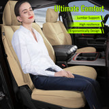Front Seat Covers for Ram 1500 Crew Cab Pickup 2019-2026 Beige Protector