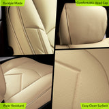 Front Seat Covers for Ram 1500 Crew Cab Pickup 2019-2026 Beige Protector