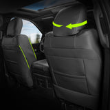 Seat Cover Full Set for Ram 1500 Crew Cab Pickup 2019-2026 Black Protector