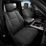 Front Seat Covers for Ram 1500 Crew Cab Pickup 2019-2026 Black Protector