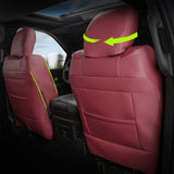 2019-2026 Ram 1500 Crew Cab Pickup Seat Covers Full Set Red Protector