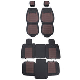2009-2025 Ford F150 Crew Cab PU Leather Car Seat Cover w/ Pocket