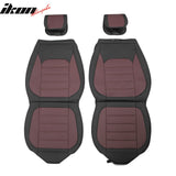 2009-2025 Ford F150 Crew Cab PU Leather Car Seat Cover w/ Pocket