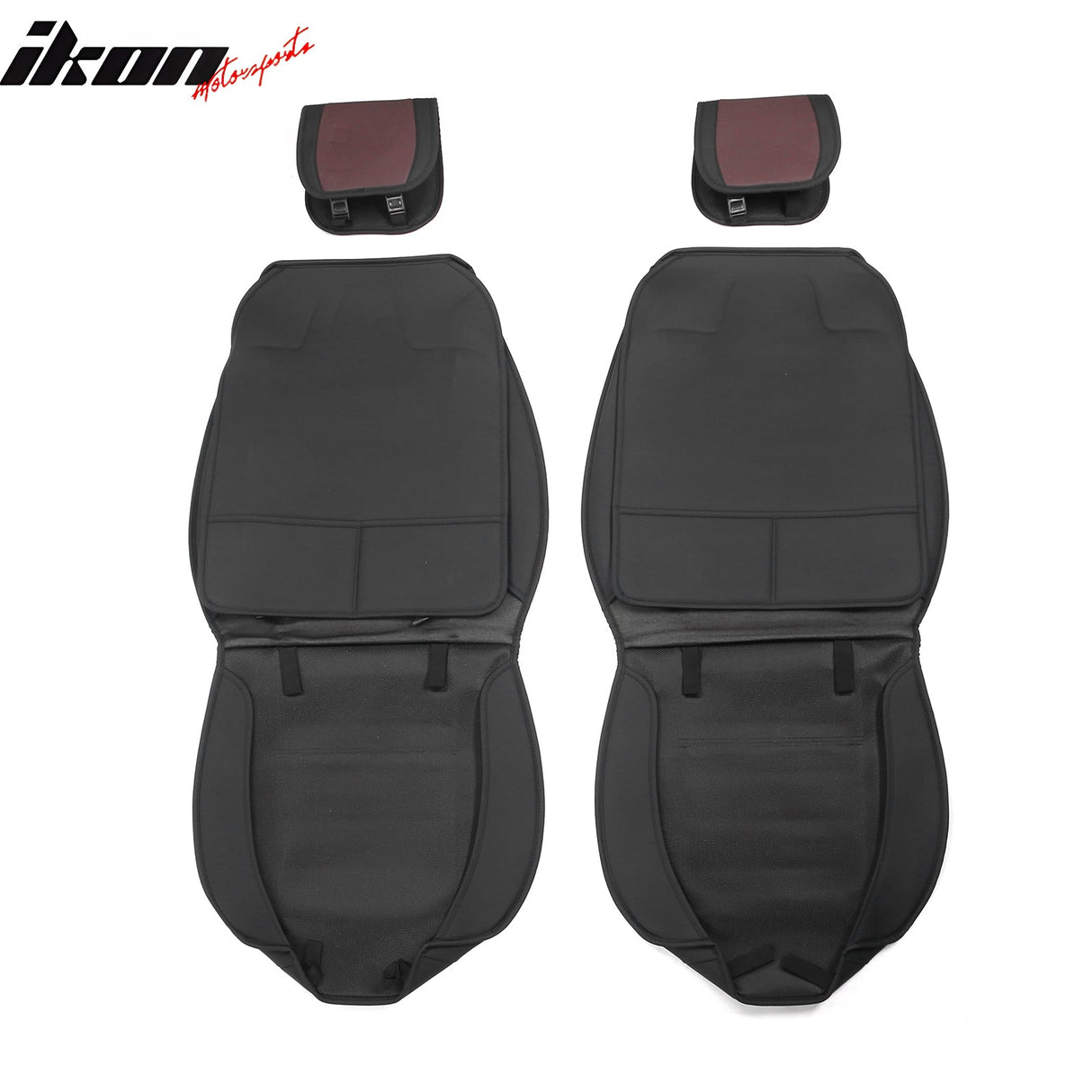 2009-2025 Ford F150 Crew Cab PU Leather Car Seat Cover w/ Pocket