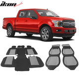 2009-2025 Ford F150 Crew Cab PU Leather Car Seat Cover w/ Pocket