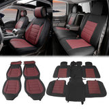 2009-2025 Ford F150 Crew Cab PU Leather Car Seat Cover w/ Pocket