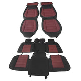 2009-2025 Ford F150 Crew Cab PU Leather Car Seat Cover w/ Pocket