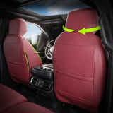 Front Seat Cover for Ford F150 2015-2020 & F250 F-50 F450 Crew Cab 17-22 Red