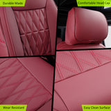 Front Seat Cover for Ford F150 2015-2020 & F250 F-50 F450 Crew Cab 17-22 Red