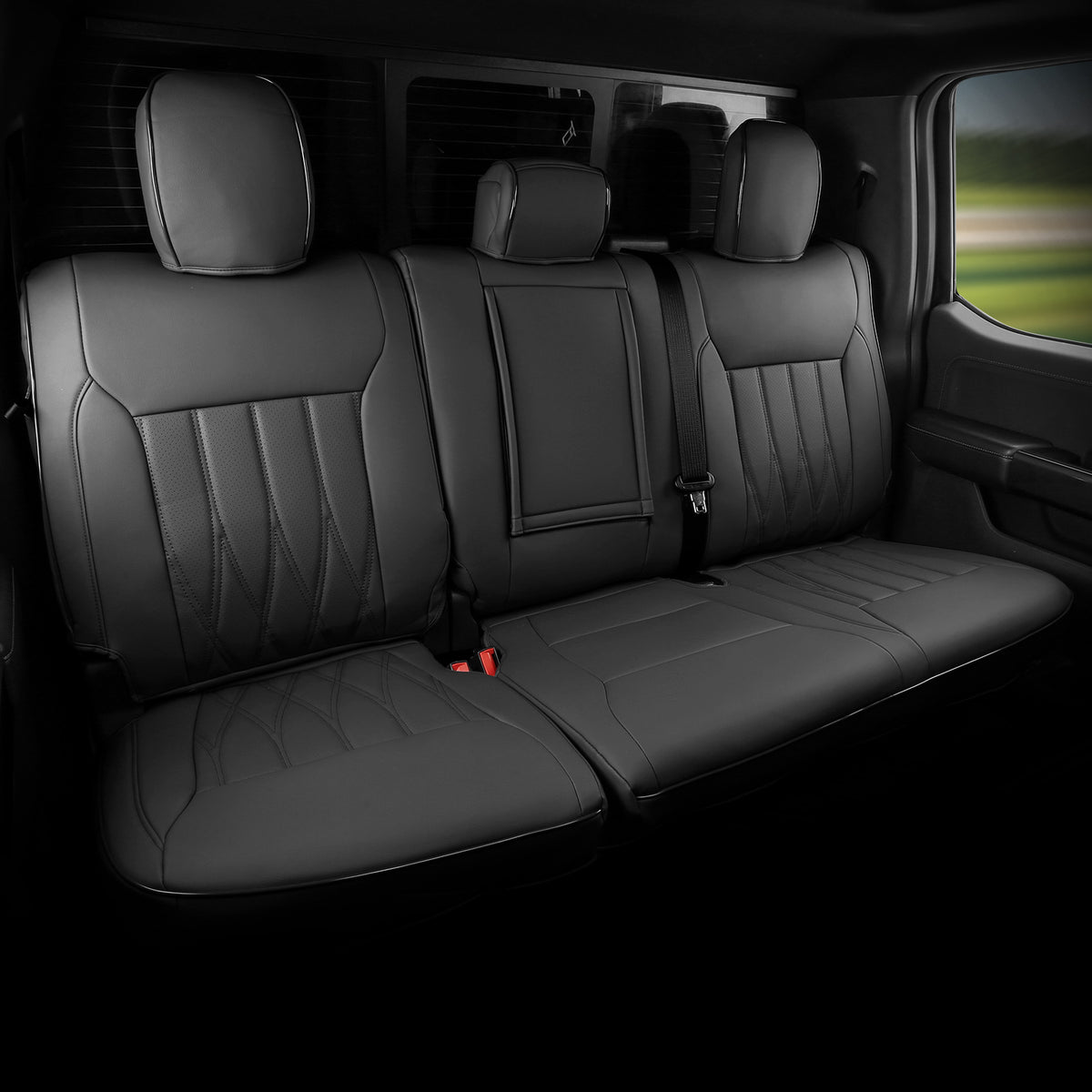 Seat Covers for Ford F150 2021-2026 & F250 F350 F450 Crew Cab 22-25 Black